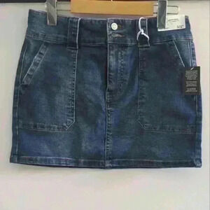 REGENERATION | Celebrity Pink Women's  Dark Wash Utility Pocket Mini Skirt